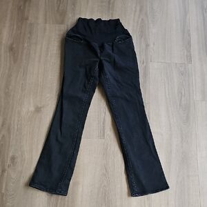 Old Navy Women's Black Boot Cut Jeans Maternity Size 4